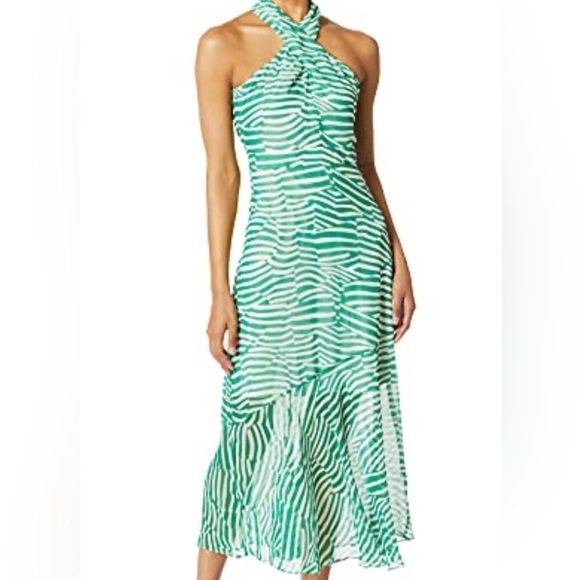 Sam Edelman Green and White Midi Dress - Picture 14 of 14